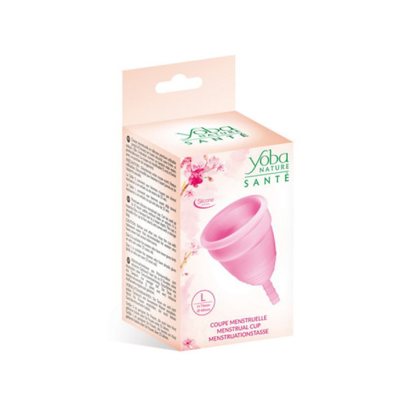 Coupe menstruelle rose taille L  Yoba Nature 